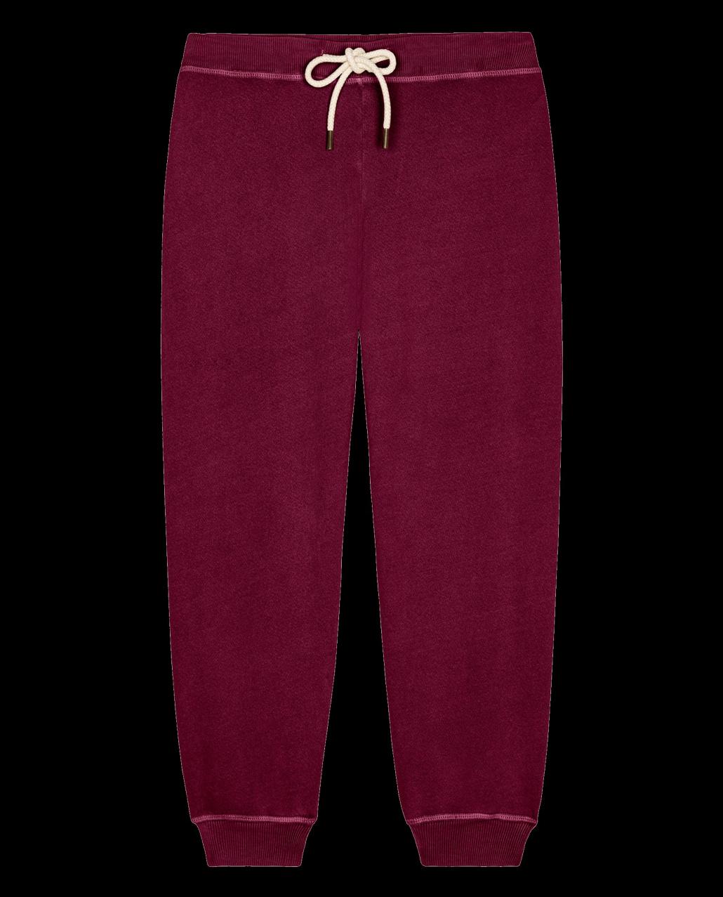 The Great. Sweatpants | The Cropped Sweatpant. Solid Plum - Women