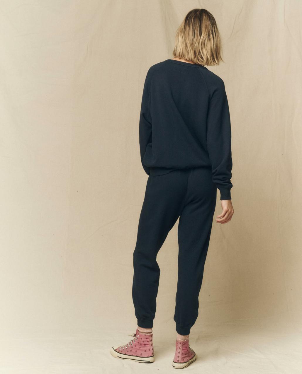 The Great. Sweatpants | The Cropped Sweatpant. Solid True Navy - Women