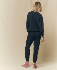 The Great. Sweatpants | The Cropped Sweatpant. Solid True Navy - Women