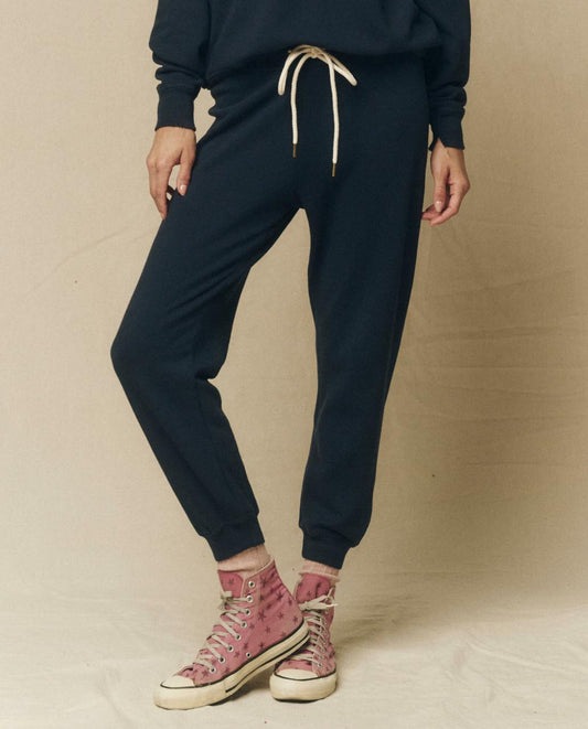 The Great. Sweatpants | The Cropped Sweatpant. Solid True Navy - Women