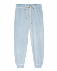 The Great. Sweatpants | The Cropped Sweatpant. Solid Whisper Blue - Women