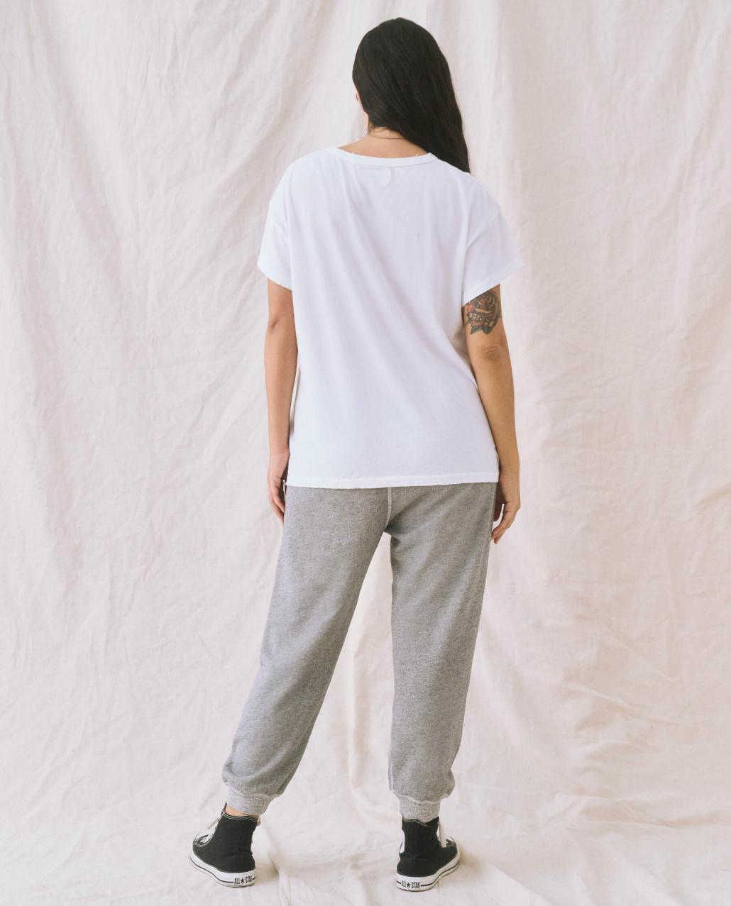 The Great. Sweatpants | The Cropped Sweatpant. Varsity Grey - Women