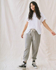The Great. Sweatpants | The Cropped Sweatpant. Varsity Grey - Women