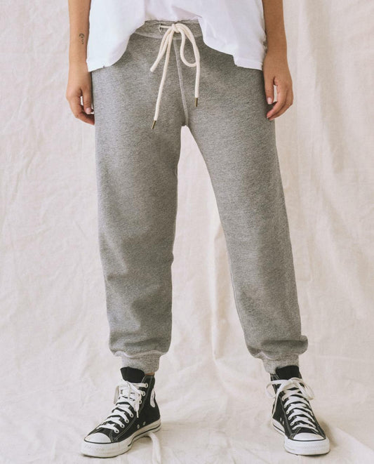 The Great. Sweatpants | The Cropped Sweatpant. Varsity Grey - Women