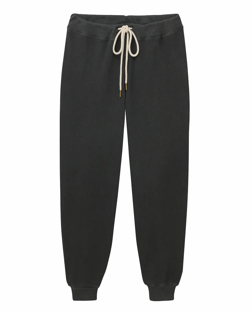 The Great. Sweatpants | The Cropped Sweatpant. Washed Black - Women