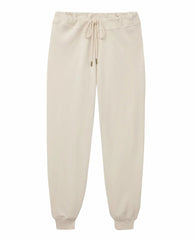The Great. Sweatpants | The Cropped Sweatpant. Washed White - Women