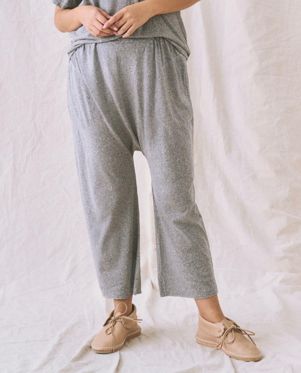 The Great. Sweatpants | The Jersey Crop. Heather Grey - Women