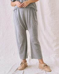 The Great. Sweatpants | The Jersey Crop. Heather Grey - Women