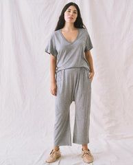 The Great. Sweatpants | The Jersey Crop. Heather Grey - Women