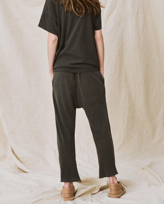 The Great. Sweatpants | The Jersey Crop. Washed Black - Women