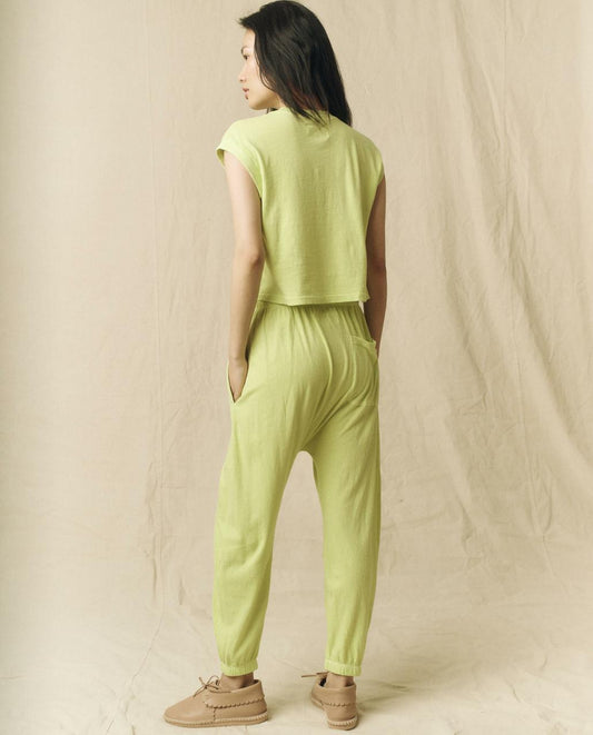 The Great. Sweatpants | The Jersey Jogger Pant. Lime Zest - Women