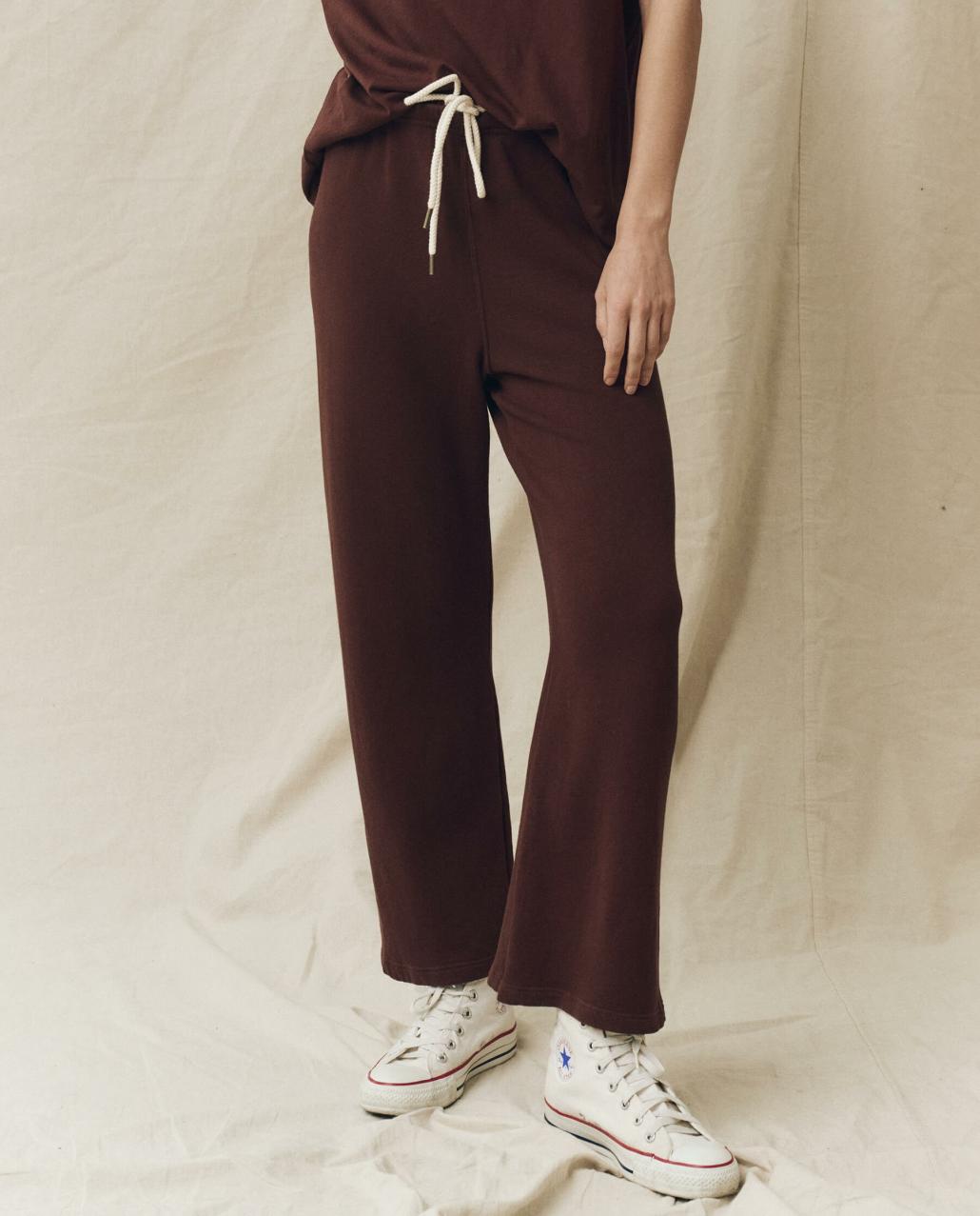 The Great. Sweatpants | The Lap Sweatpant. Solid Toasted Walnut - Women