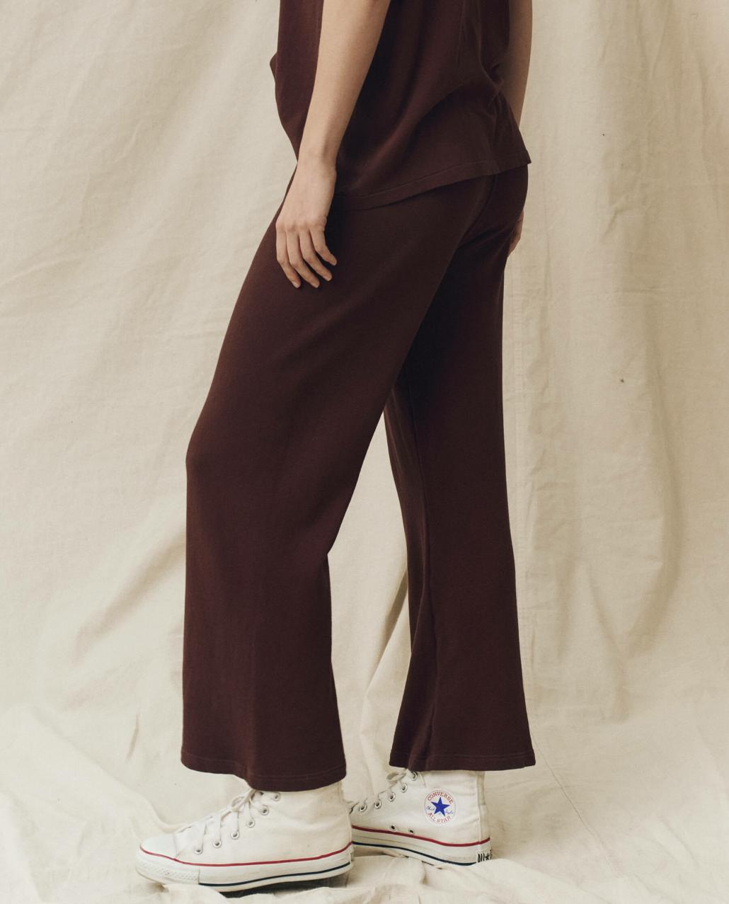 The Great. Sweatpants | The Lap Sweatpant. Solid Toasted Walnut - Women