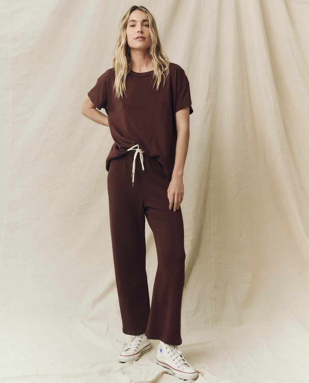 The Great. Sweatpants | The Lap Sweatpant. Solid Toasted Walnut - Women