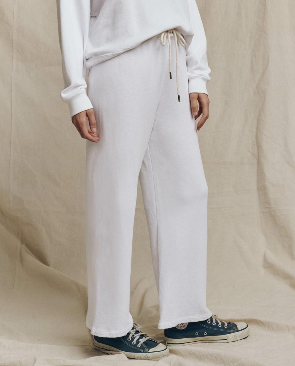 The Great. Sweatpants | The Lap Sweatpant. Solid True White - Women