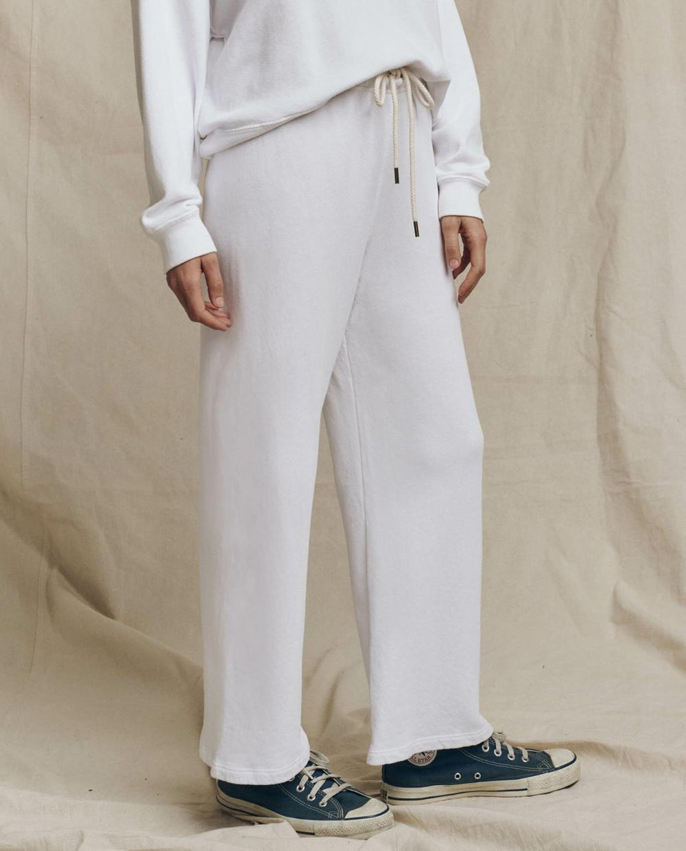The Great. Sweatpants | The Lap Sweatpant. Solid True White - Women