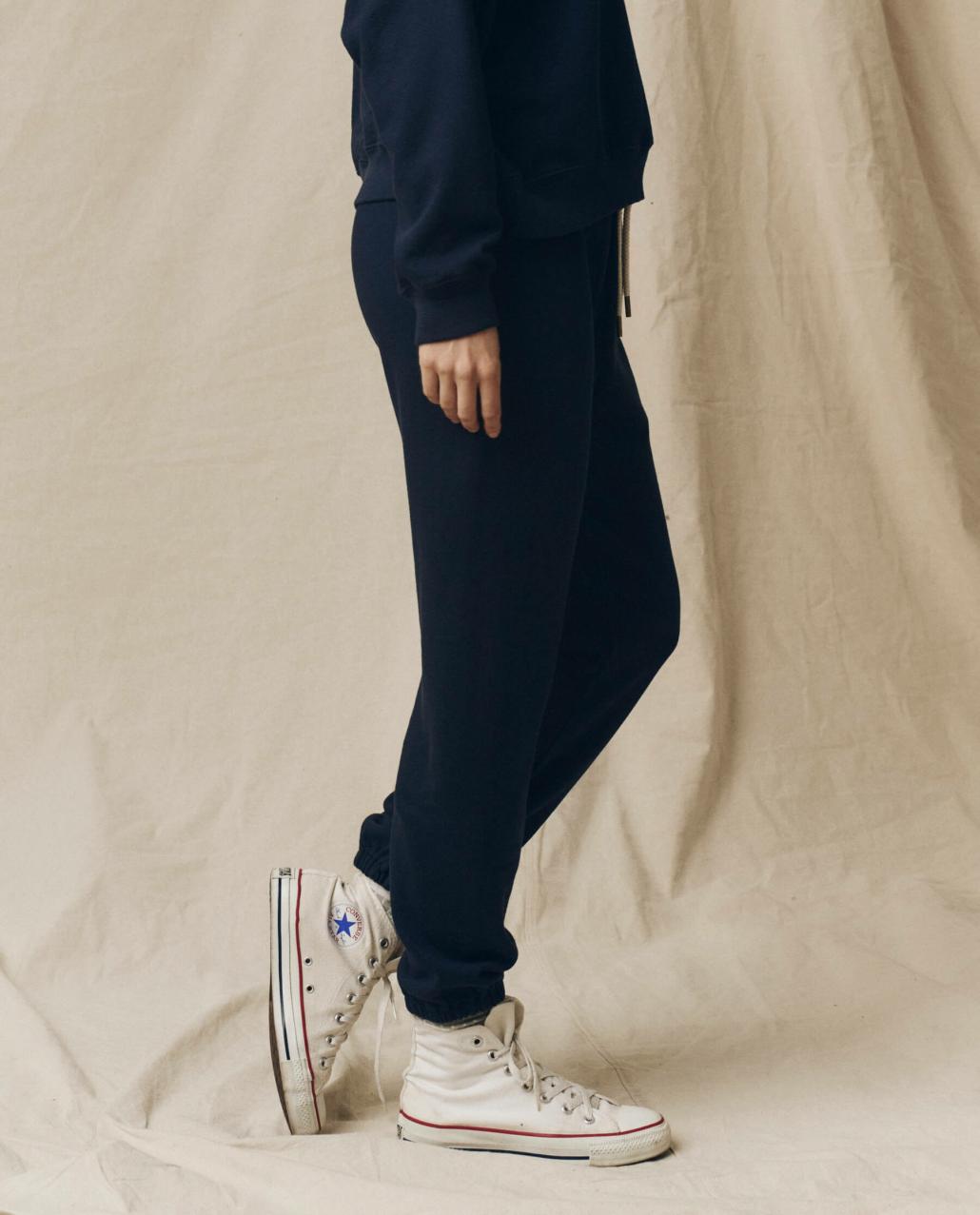 The Great. Sweatpants | The Stadium Sweatpant. Solid True Navy - Women