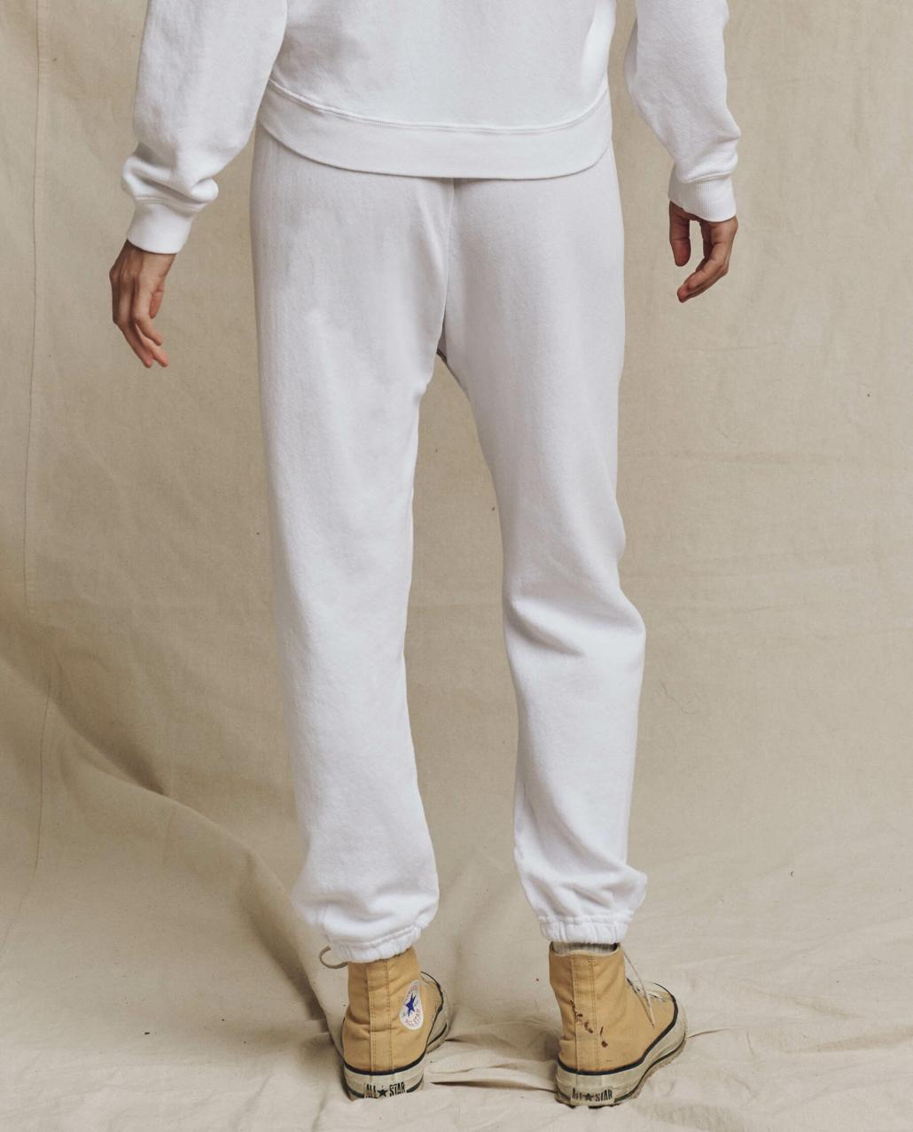 The Great. Sweatpants | The Stadium Sweatpant. Solid True White - Women
