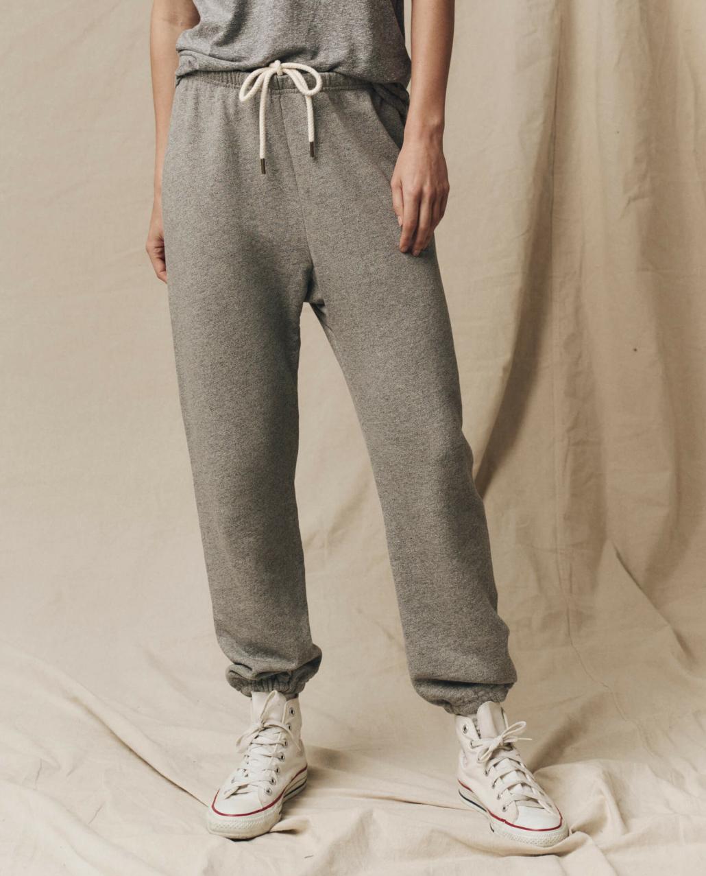 The Great. Sweatpants | The Stadium Sweatpant. Solid Varsity Grey - Women