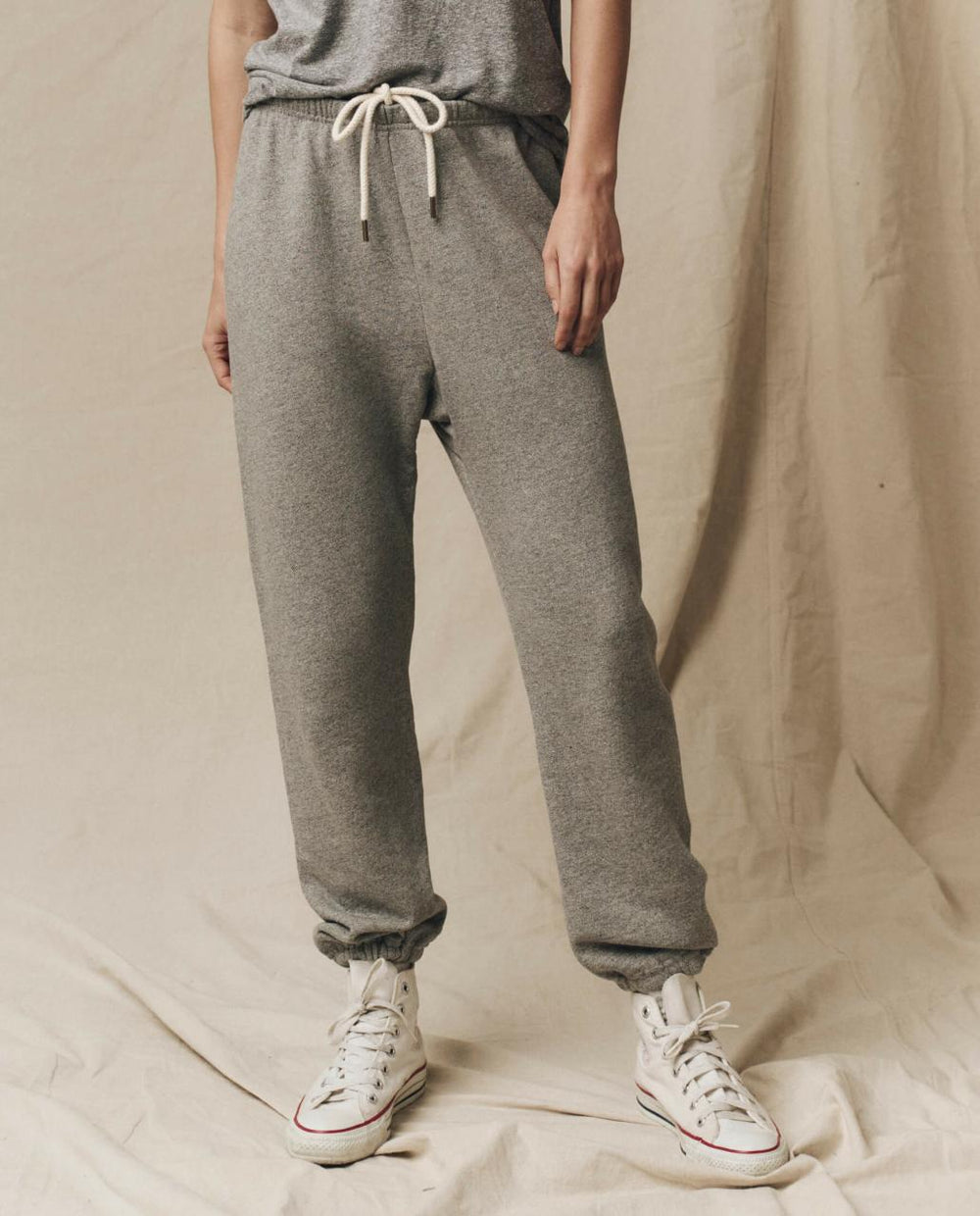 The Great. Sweatpants | The Stadium Sweatpant. Solid Varsity Grey - Women