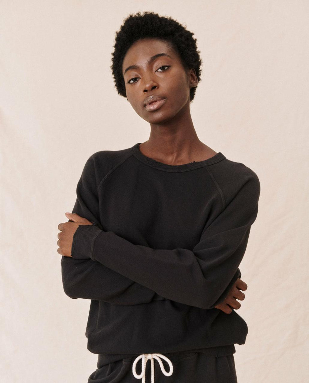 The Great. Sweatshirts | The College Sweatshirt. Almost Black - Women