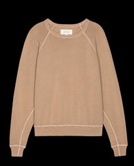 The Great. Sweatshirts | The College Sweatshirt. Solid Biscotti - Women