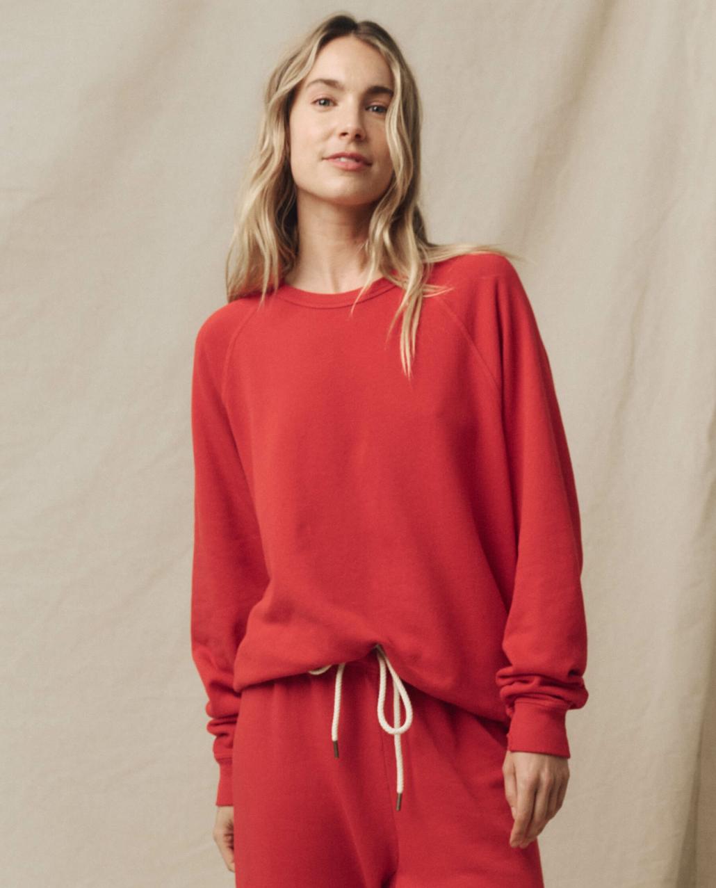 The Great. Sweatshirts | The College Sweatshirt. Solid Campfire - Women