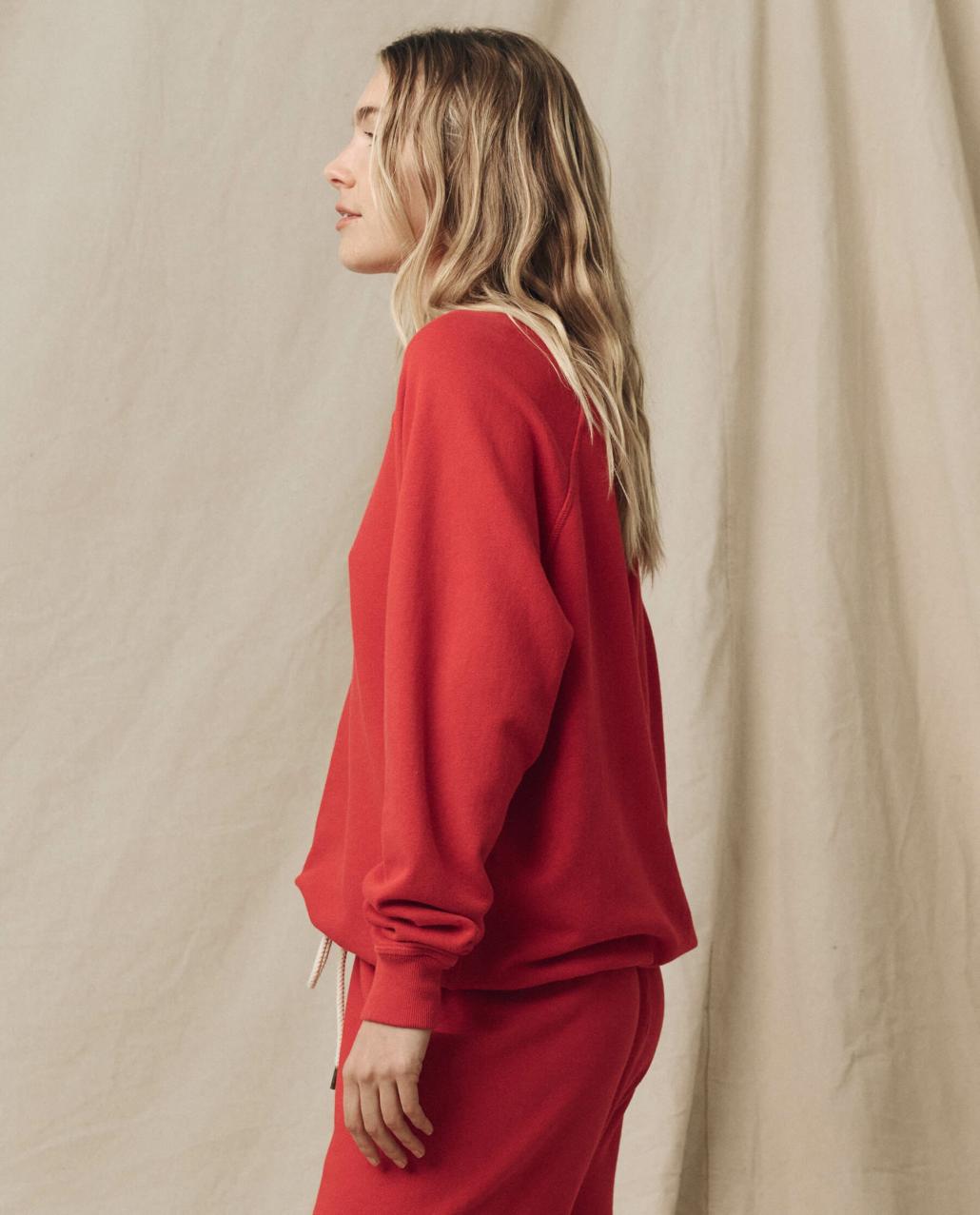 The Great. Sweatshirts | The College Sweatshirt. Solid Campfire - Women