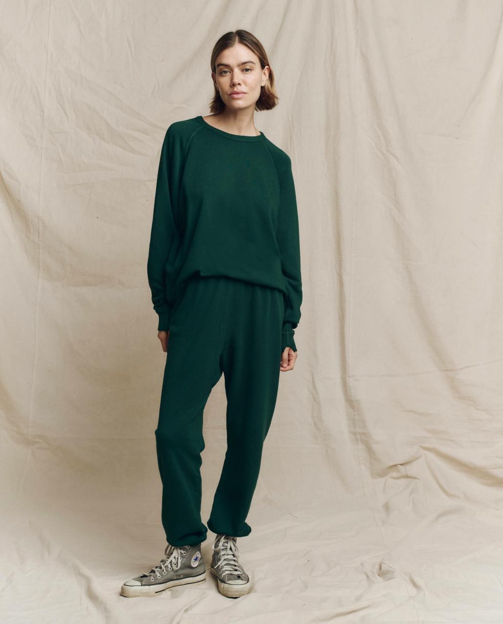 The Great. Sweatshirts | The College Sweatshirt. Solid Pinyon - Women