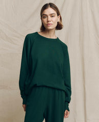 The Great. Sweatshirts | The College Sweatshirt. Solid Pinyon - Women