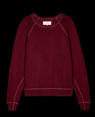 The Great. Sweatshirts | The College Sweatshirt. Solid Plum - Women