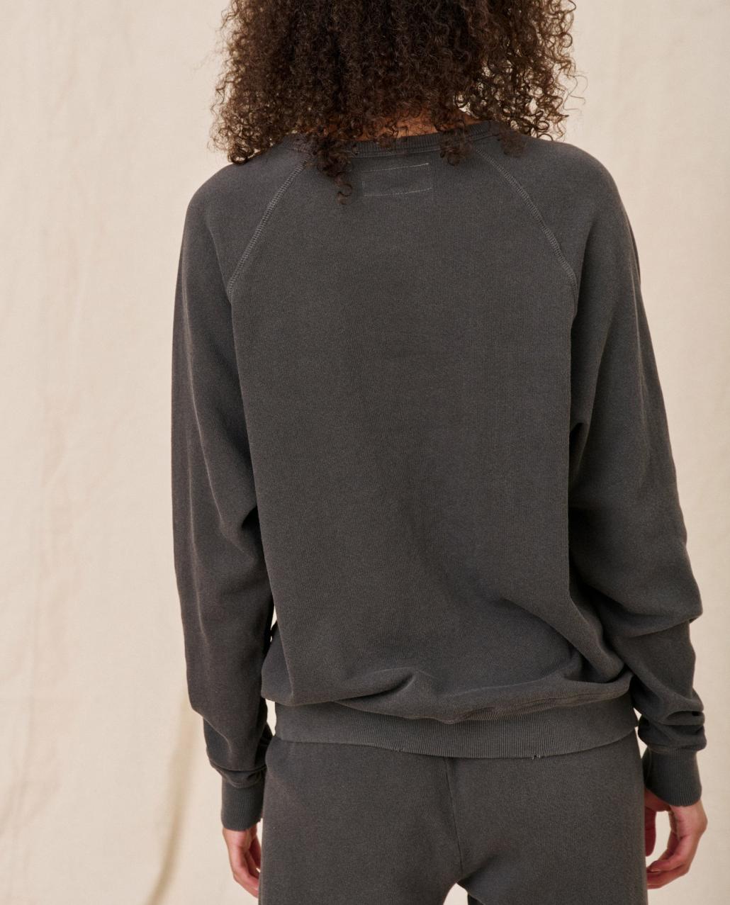 The Great. Sweatshirts | The College Sweatshirt. Washed Black - Women