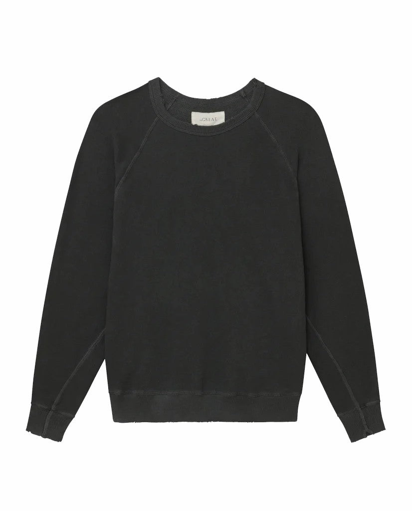 The Great. Sweatshirts | The College Sweatshirt. Washed Black - Women