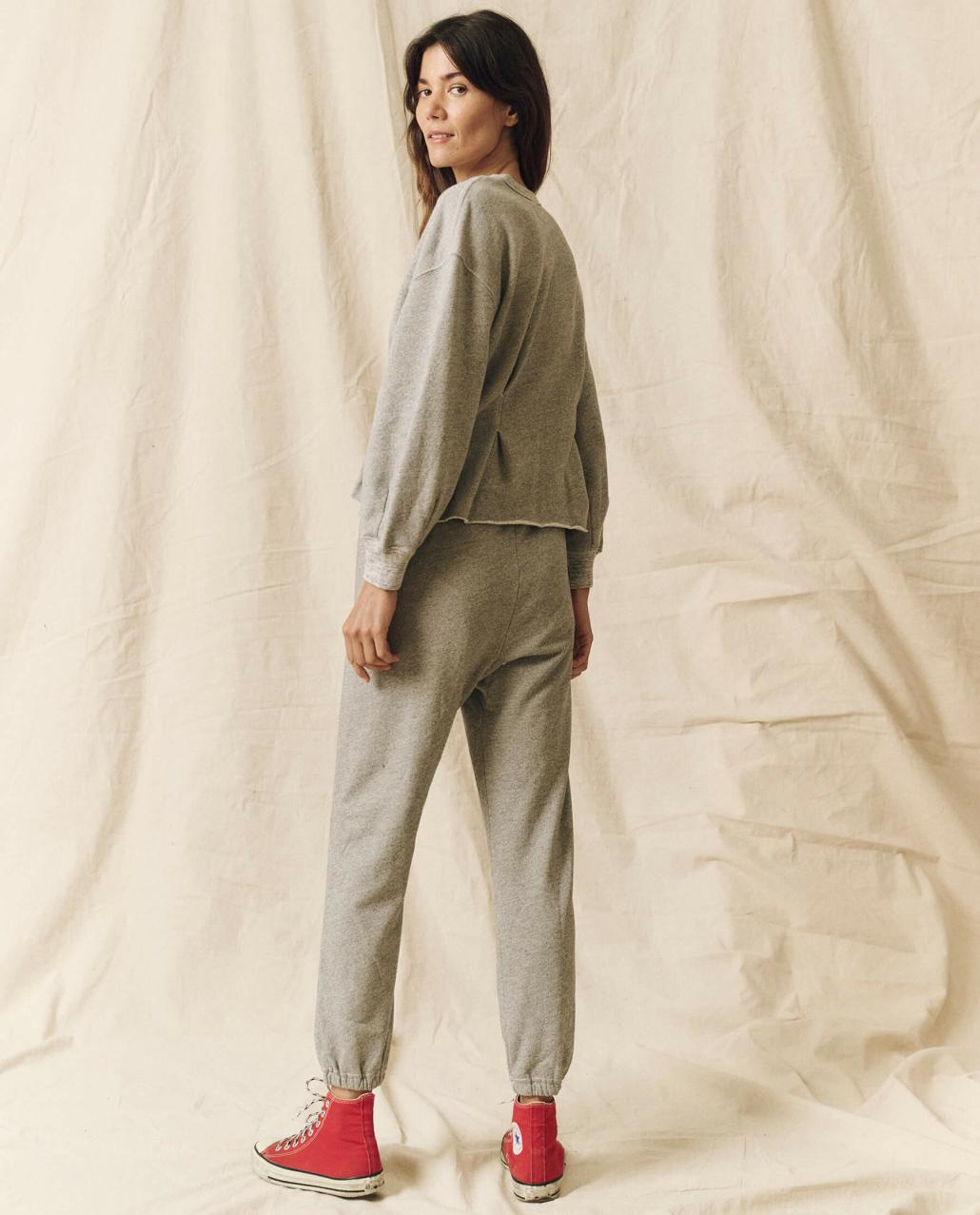 The Great. Sweatshirts | The Corset Sweatshirt. Varsity Grey - Women