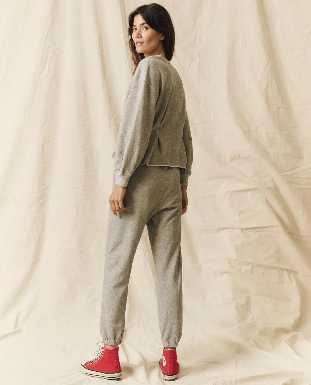 The Great. Sweatshirts | The Corset Sweatshirt. Varsity Grey - Women