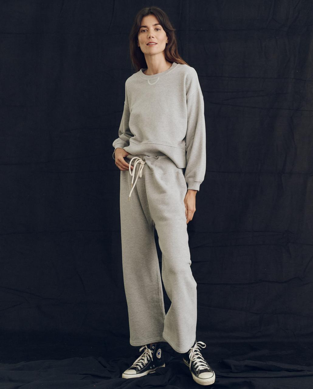 The Great. Sweatshirts | The League Sweatshirt. Lofty Heather Grey - Women