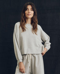 The Great. Sweatshirts | The League Sweatshirt. Lofty Heather Grey - Women