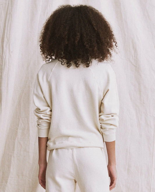 The Great. Sweatshirts | The Shrunken Sweatshirt. Washed White - Women