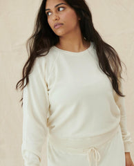 The Great. Sweatshirts | The Shrunken Sweatshirt. Washed White - Women