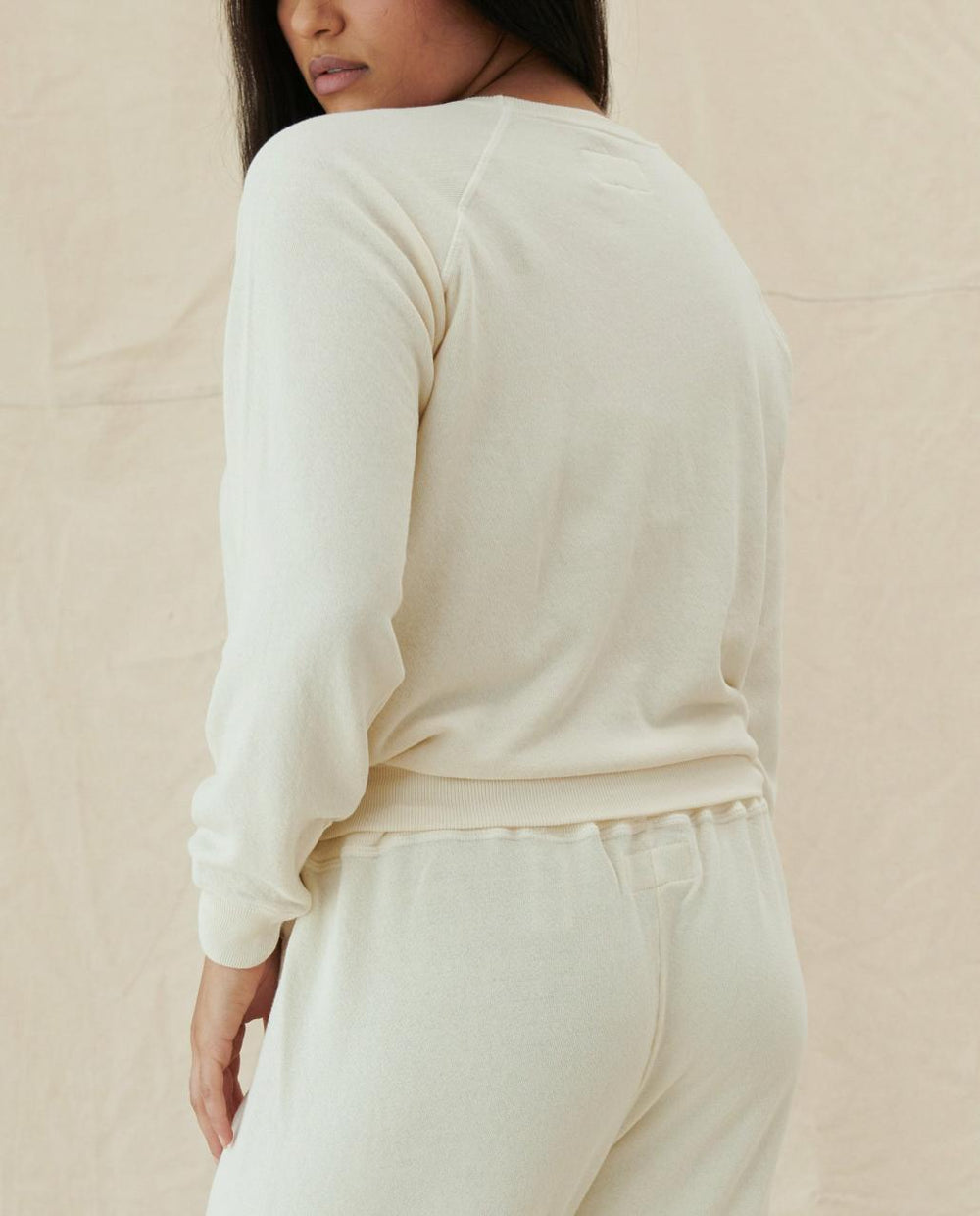 The Great. Sweatshirts | The Shrunken Sweatshirt. Washed White - Women