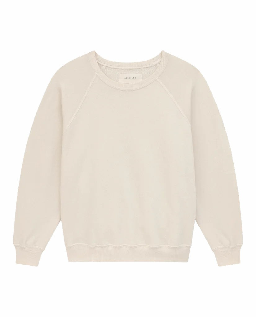 The Great. Sweatshirts | The Shrunken Sweatshirt. Washed White - Women