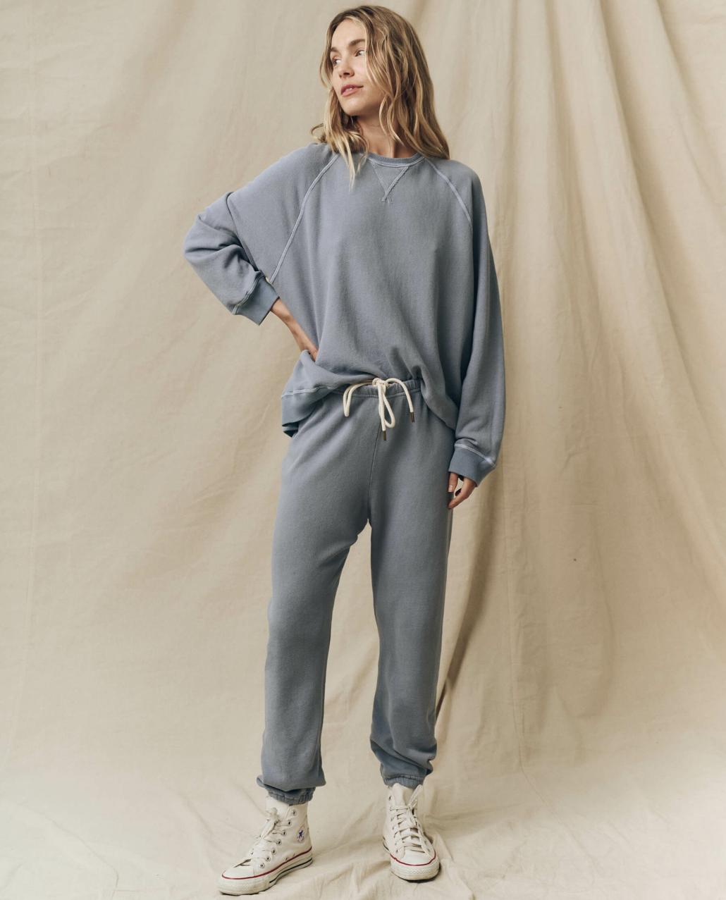 The Great. Sweatshirts | The Slouch Sweatshirt. Solid Big Sky - Women