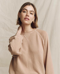 The Great. Sweatshirts | The Slouch Sweatshirt. Solid Biscotti - Women