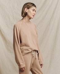 The Great. Sweatshirts | The Slouch Sweatshirt. Solid Biscotti - Women
