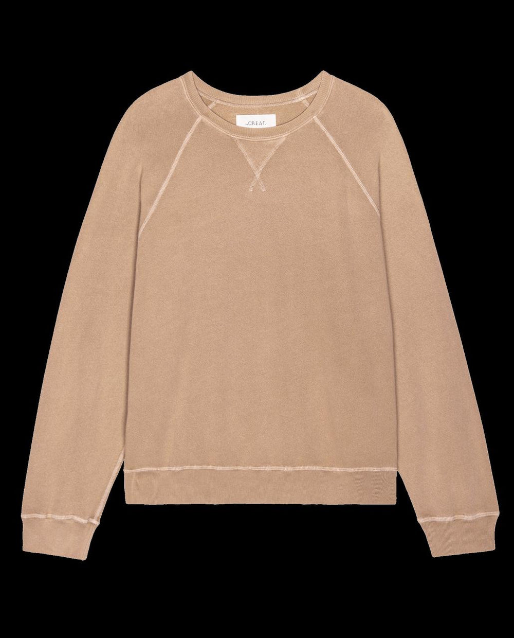 The Great. Sweatshirts | The Slouch Sweatshirt. Solid Biscotti - Women