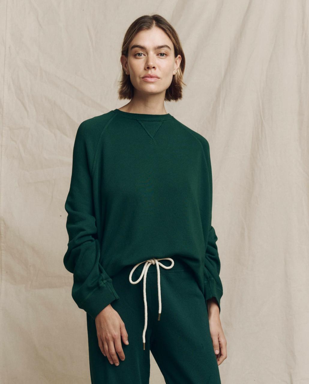 The Great. Sweatshirts | The Slouch Sweatshirt. Solid Pinyon - Women
