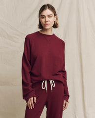The Great. Sweatshirts | The Slouch Sweatshirt. Solid Plum - Women