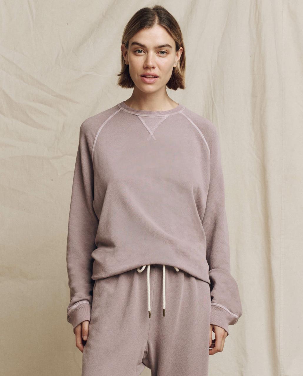 The Great. Sweatshirts | The Slouch Sweatshirt. Solid Quartz - Women