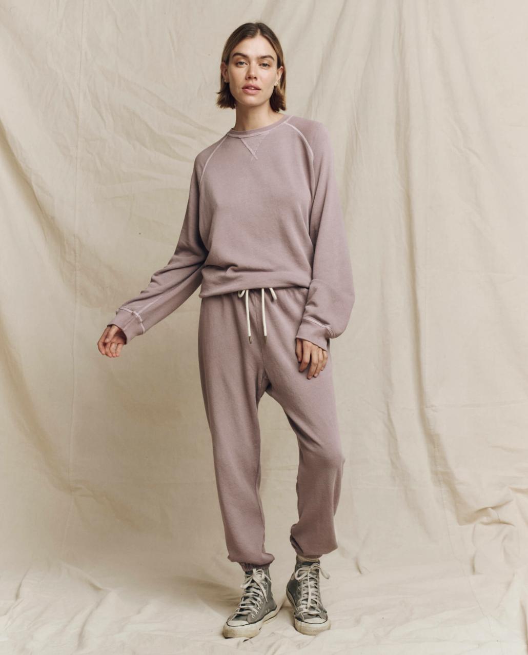 The Great. Sweatshirts | The Slouch Sweatshirt. Solid Quartz - Women