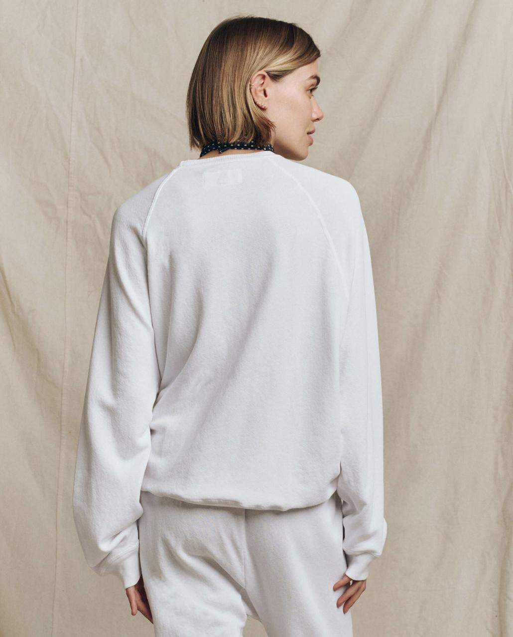 The Great. Sweatshirts | The Slouch Sweatshirt. Solid True White - Women